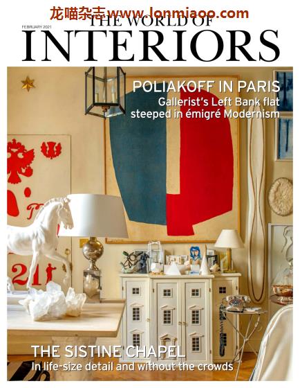 [英国版]The World of Interiors 世界室内设计杂志 2021年2月刊